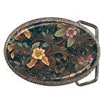 Floral Seamless Pattern Decorative Belt Buckles