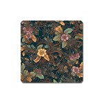 Floral Seamless Pattern Decorative Square Magnet