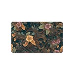 Floral Seamless Pattern Decorative Magnet (Name Card)