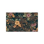 Floral Seamless Pattern Decorative Sticker Rectangular (10 pack)