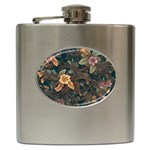 Floral Seamless Pattern Decorative Hip Flask (6 oz)