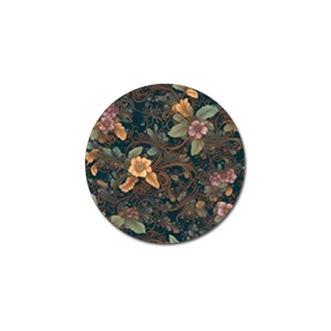 Floral Seamless Pattern Decorative Golf Ball Marker (10 pack) from ArtsNow.com Front