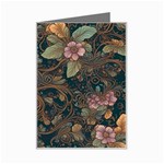 Floral Seamless Pattern Decorative Mini Greeting Card