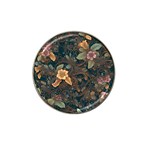 Floral Seamless Pattern Decorative Hat Clip Ball Marker