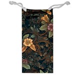 Floral Seamless Pattern Decorative Jewelry Bag