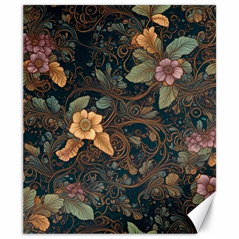 Floral Seamless Pattern Decorative Canvas 8  x 10  from ArtsNow.com 8.15 x9.66  Canvas - 1