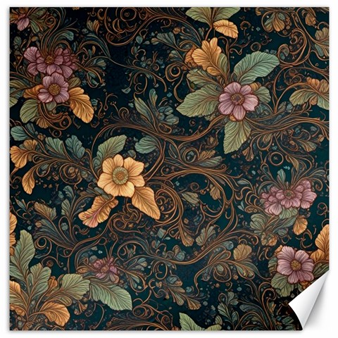 Floral Seamless Pattern Decorative Canvas 12  x 12  from ArtsNow.com 11.4 x11.56  Canvas - 1