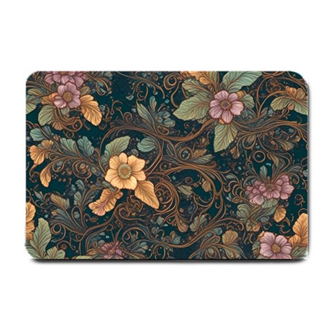 Floral Seamless Pattern Decorative Small Doormat from ArtsNow.com 24 x16  Door Mat