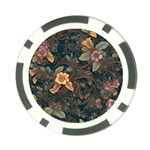 Floral Seamless Pattern Decorative Poker Chip Card Guard