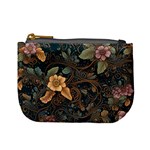 Floral Seamless Pattern Decorative Mini Coin Purse