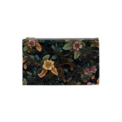 Floral Seamless Pattern Decorative Cosmetic Bag (Small) from ArtsNow.com Front