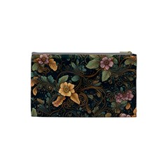 Floral Seamless Pattern Decorative Cosmetic Bag (Small) from ArtsNow.com Back