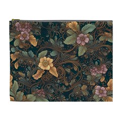 Floral Seamless Pattern Decorative Cosmetic Bag (XL) from ArtsNow.com Front