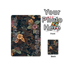 Floral Seamless Pattern Decorative Playing Cards 54 Designs (Mini) from ArtsNow.com Front - Joker1