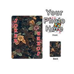 Floral Seamless Pattern Decorative Playing Cards 54 Designs (Mini) from ArtsNow.com Front - Joker2