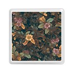 Floral Seamless Pattern Decorative Memory Card Reader (Square)