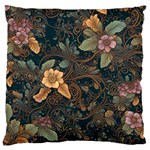 Floral Seamless Pattern Decorative Large Cushion Case (One Side)