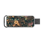 Floral Seamless Pattern Decorative Portable USB Flash (One Side)