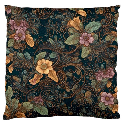 Floral Seamless Pattern Decorative Standard Premium Plush Fleece Cushion Case (One Side) from ArtsNow.com Front