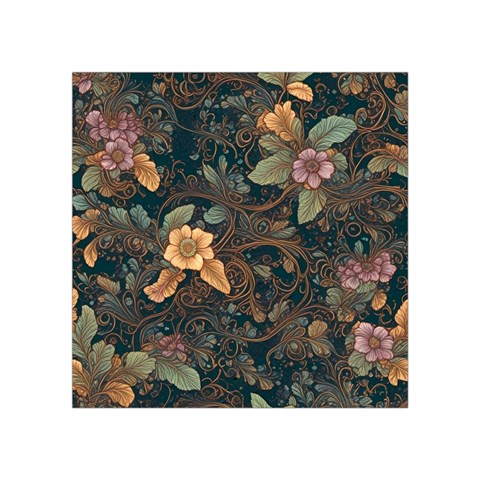 Floral Seamless Pattern Decorative Square Tapestry (Small) from ArtsNow.com Front