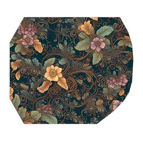 Floral Seamless Pattern Decorative Belt Pouch Bag (Large) from ArtsNow.com Tape