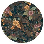 Floral Seamless Pattern Decorative Round Trivet