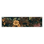 Floral Seamless Pattern Decorative Banner and Sign 4  x 1 