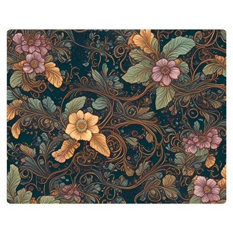 Floral Seamless Pattern Decorative Premium Plush Fleece Blanket (Medium) from ArtsNow.com 60 x50  Blanket Front