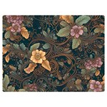 Floral Seamless Pattern Decorative Two Sides Premium Plush Fleece Blanket (Baby Size)