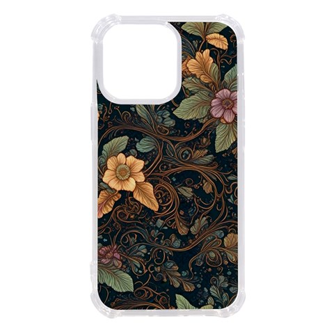 Floral Seamless Pattern Decorative iPhone 13 Pro TPU UV Print Case from ArtsNow.com Front