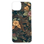 Floral Seamless Pattern Decorative iPhone 15 Pro TPU UV Print Case