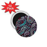 Seamless Pattern Paisley Decorative 1.75  Magnets (10 pack) 