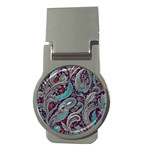 Seamless Pattern Paisley Decorative Money Clips (Round) 