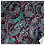 Seamless Pattern Paisley Decorative Canvas 12  x 12 