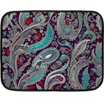 Seamless Pattern Paisley Decorative Two Sides Fleece Blanket (Mini)