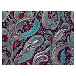 Seamless Pattern Paisley Decorative Two Sides Premium Plush Fleece Blanket (Baby Size)