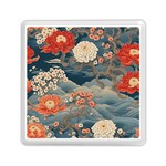 Seamless Pattern Chinoiserie Flowers Memory Card Reader (Square)