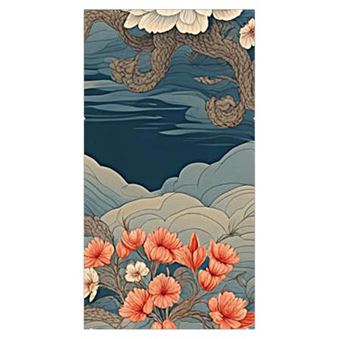 Seamless Pattern Chinoiserie Flowers Everyday Shoulder Bag with Pouch Bag from ArtsNow.com Left