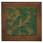 Seamless Pattern Pattern Leaves Framed Tile