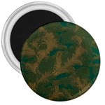 Seamless Pattern Pattern Leaves 3  Magnets