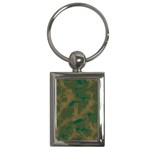 Seamless Pattern Pattern Leaves Key Chain (Rectangle)