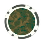 Seamless Pattern Pattern Leaves Poker Chip Card Guard