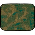 Seamless Pattern Pattern Leaves Two Sides Fleece Blanket (Mini)