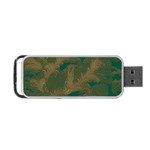 Seamless Pattern Pattern Leaves Portable USB Flash (Two Sides)