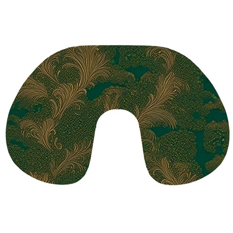 Seamless Pattern Pattern Leaves Travel Neck Pillow from ArtsNow.com Front