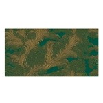 Seamless Pattern Pattern Leaves Satin Shawl 45  x 80 