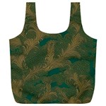 Seamless Pattern Pattern Leaves Full Print Recycle Bag (XXL)