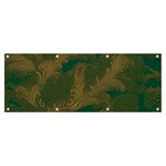 Seamless Pattern Pattern Leaves Banner and Sign 8  x 3 