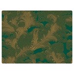 Seamless Pattern Pattern Leaves Premium Plush Fleece Blanket (Extra Small)