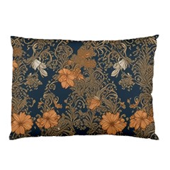 Seamless Pattern Patterns Leaves Vintage Pillow Case (Two Sides) from ArtsNow.com Back